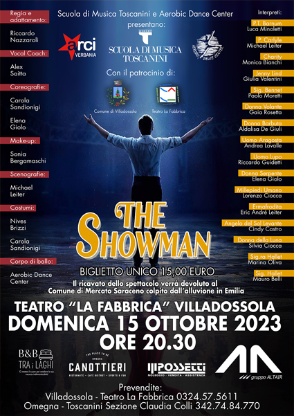 the showman domenica 15 ottobre